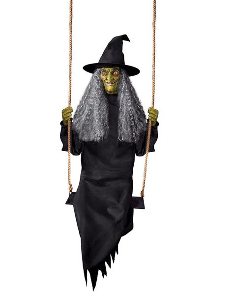 Captivate the Halloween Crowd with Swinging Witch Spirit Halloween Window Decorations